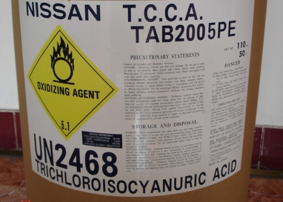 TRICHLOROISOCYANURIC || TCCA VIÊN || HÓA CHẤT THỦY SẢN VIỆT MỸ