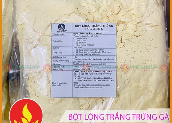 BỘT LÒNG TRẮNG TRỨNG || TẠO DAI GIÒN || PHỤ GIA THỰC PHẨM