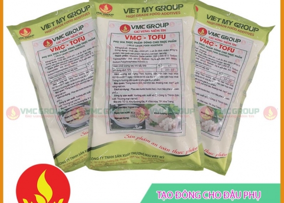 VMC TOFU || Tạo đông kết cho đậu phụ || PHỤ GIA THỰC PHẨM