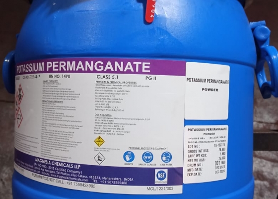 Thuốc Tím Ấn Độ  25kg || Potassium Permanganate KMnO4 || Hóa Chất Thủy Sản